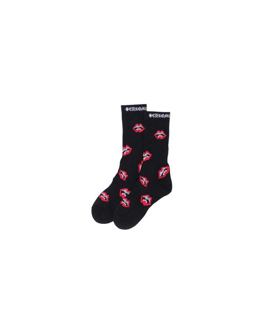 Chrome Hearts Black Chomper Socks (1 Set) "Matty Boy for men
