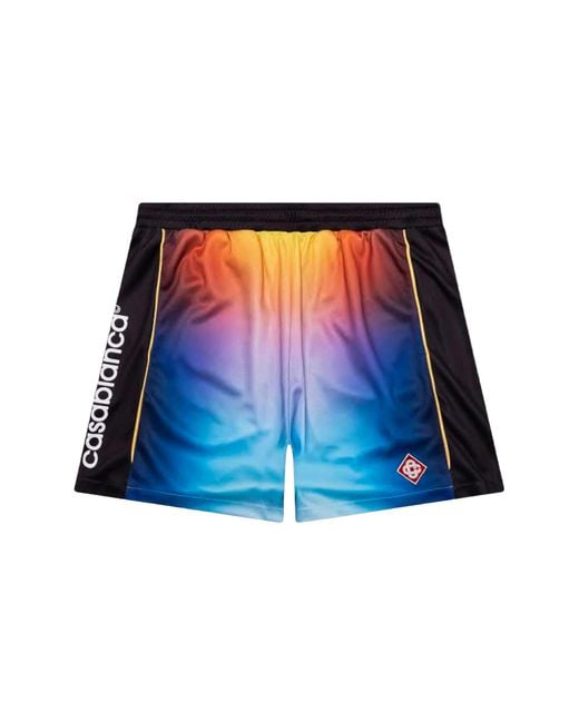 Casablanca Blue Printed Football Shorts "Gradient" Mpf25 Jtr 253 01" for men