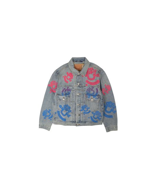 DENIM TEARS Blue Bstroy Tears Type-2 Light Wash Denim Jacket 802_081_63" for men