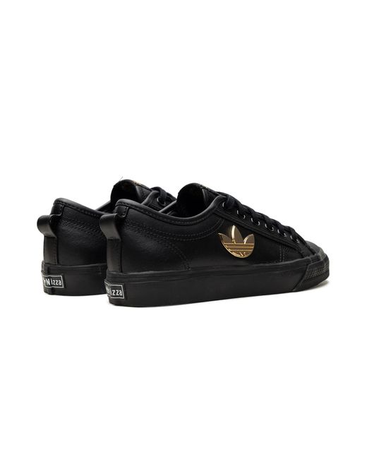 Adidas Black Nizza Trefoil "Carbon" H01129"