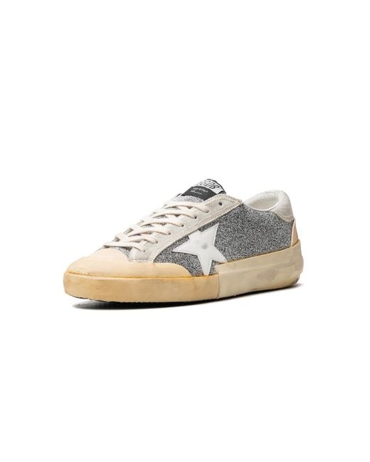 Golden Goose Deluxe Brand Black Super-Star Crystal Upper Leather Star Crystal Toe And Tongue Suede Heel Rubber Spur Ice Vanilla" Gmf00510.F004366.70271" for men