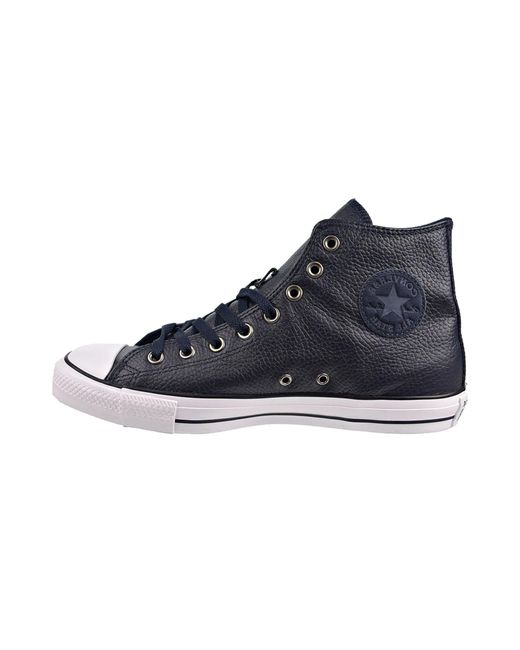 Converse Blue Chuck Taylor All Star Hi "Leather for men