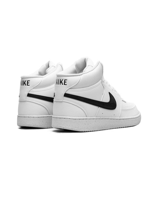 Nike Black Court Vision Mid "Next Nature" Dn3577 101" for men