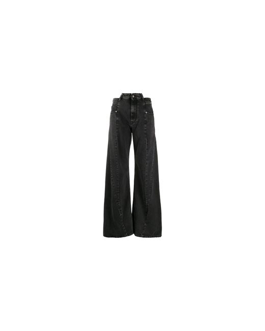 Maison Margiela Black 5 Pockets Asymmetrical Waist Jeans "Medium Stone" S51La0133S30496961"