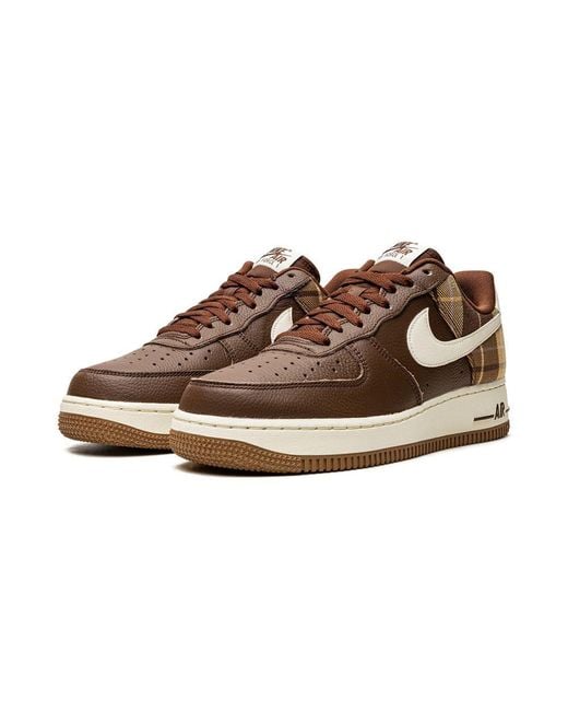 Nike Plaid Pattern Air Force 1 Sneakers in Black Lyst UK