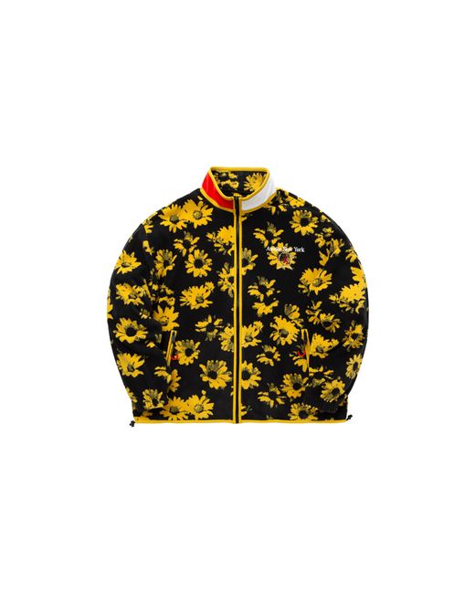 AWAKE NY Black X Tommy Hilfiger Sunflowers Full-Zip Fleece Jacket Dm0Dm17852 Blk" for men
