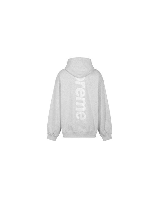 Supreme Black Satin Appliqué Hooded Sweatshirt "fw23