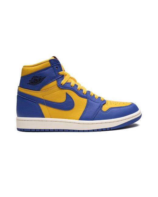 Nike Blue Air 1 High Og "Reverse Laney" Fd2596 700"