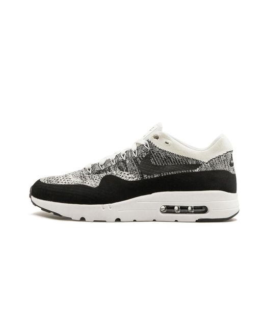 Nike Air Max 1 Ultra Flyknit Shoes Size 8 5 In White Black Black For Men Lyst