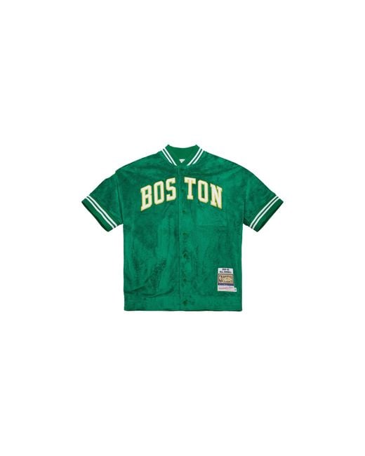 Mitchell & Ness Green Nba Shooting Shirt Celtics 1959 Bill Russell "Kelly" Assh6327 Bce59Brskygn" for men