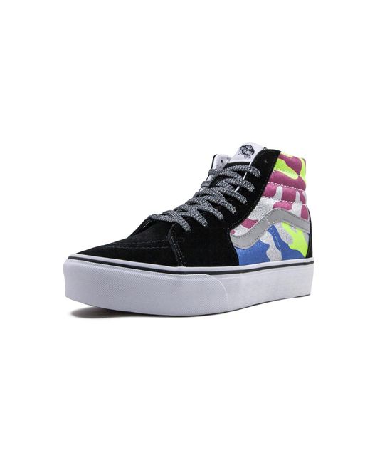 Vans Black Sk8-Hi Platform 2 "After Dark Camo" Vn0A3Tkntur" for men