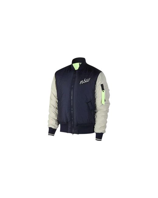 Nike Sportswear Down Fill Bomber Jacket Blue/ White for men