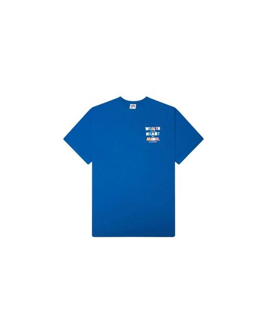 BBCICECREAM Blue Wealth Curve T-Shirt 861 6202 Blu" for men