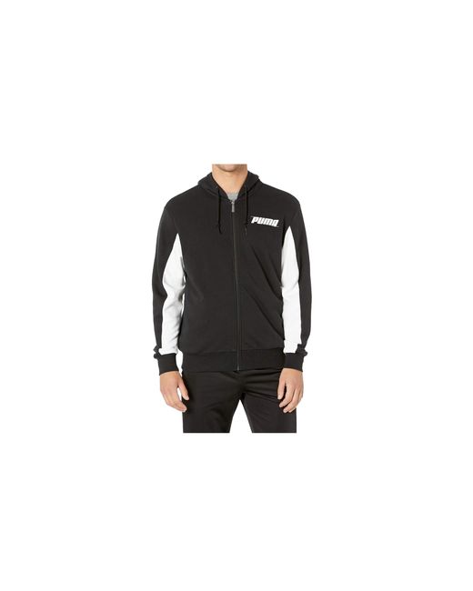 PUMA Black Rebel Hooded Track Jacket "Cotton" 854200 01" for men