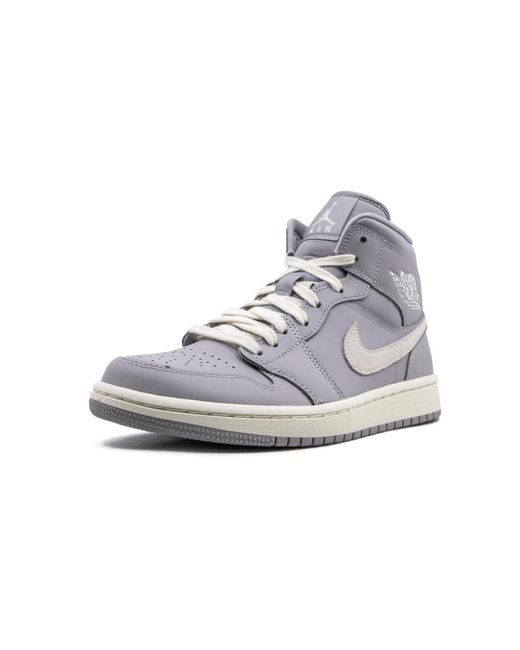 Nike Gray Air 1 Mid Light Bone" Cd7240 002"