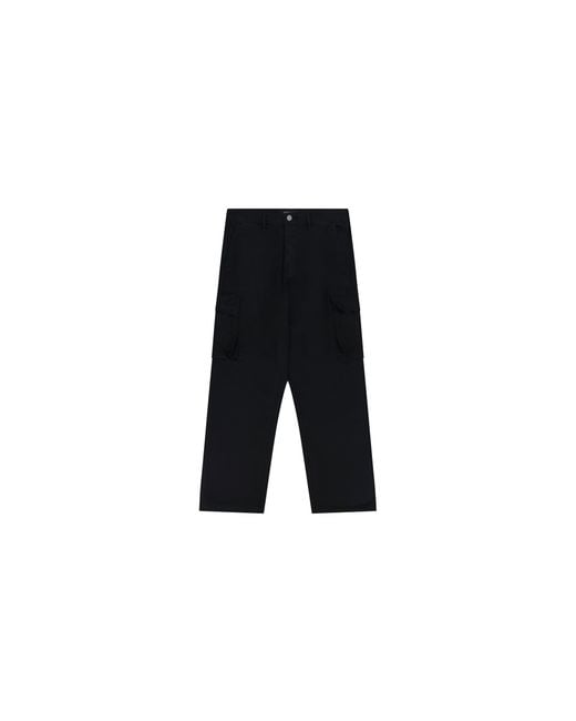 Purple Brand Black Cotton Cargo Pants M5003 Tbbf225" for men
