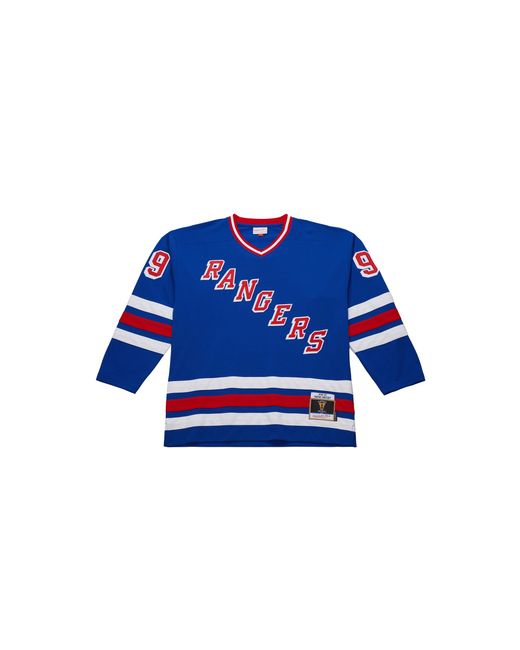 Mitchell & Ness Blue Dark Jersey "Nhl Rangers 1996 Wayne Gretzky" Jy8989 Nyaroya" for men
