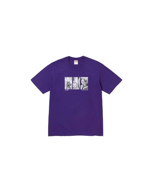 Supreme Purple Mister Cartoon Pow T-Shirt Su26388"