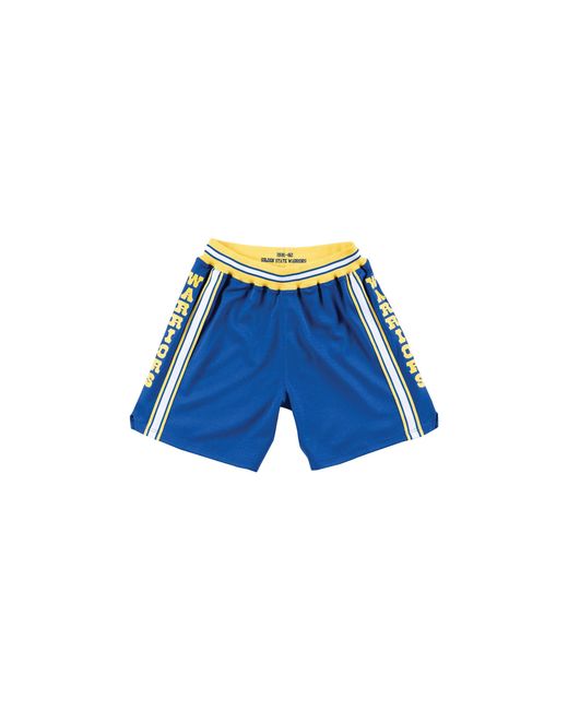 Mitchell & Ness Blue Nba Authentic Road Shorts "1981-82 Golden State Warriors for men