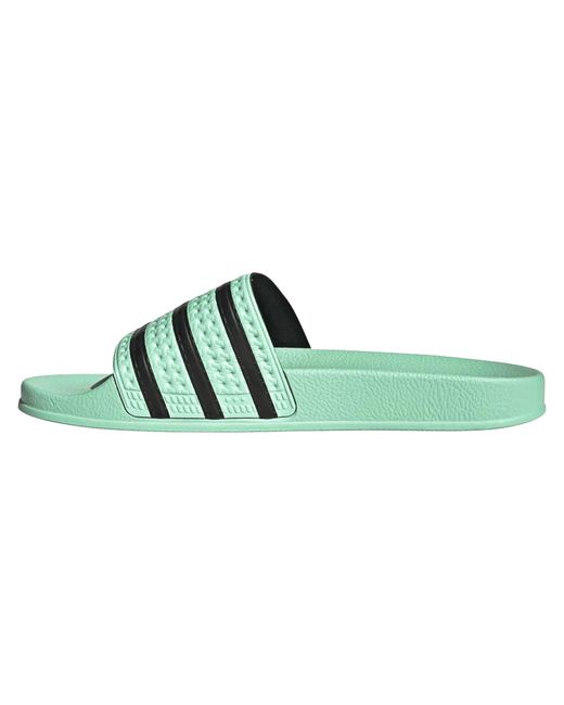 Adidas Green Adilette Slides "Pulse Mint" Hp6508"