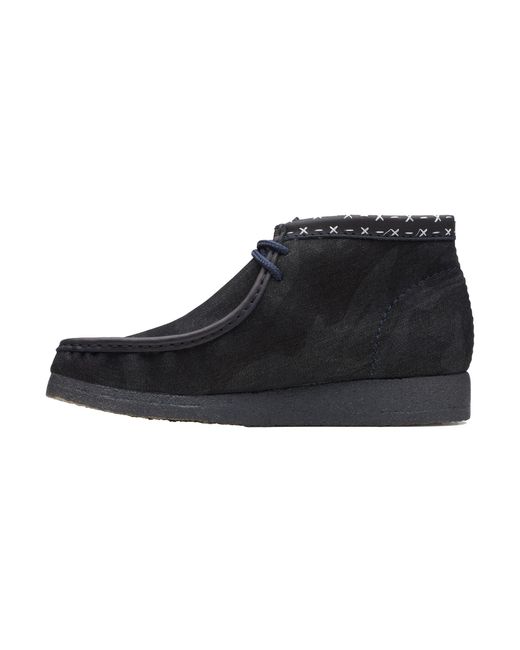 Clarks Black Wallabee Boot 26168811" for men