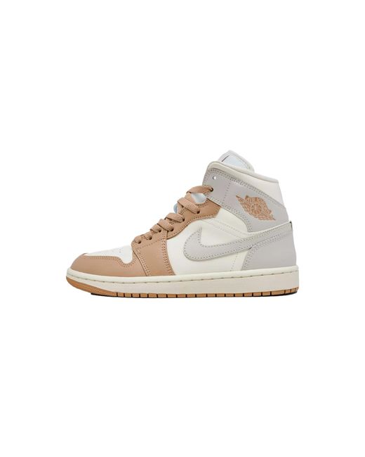 Nike Black Air 1 Mid "Pale Ivory Hemp" Bq6472 118"