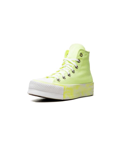Converse Black Ctas Lift Hi "Volt Glow" A02087C"