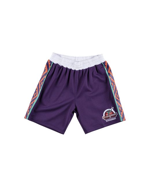 Mitchell & Ness Black Nba All-Star Pattern Short "1995 All-Star" Shorsc19004-Asgpurp95" for men