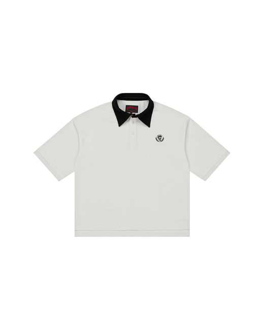 GODSPEED NEW YORK Black Victor Minimal Crest Polo Gs517" for men