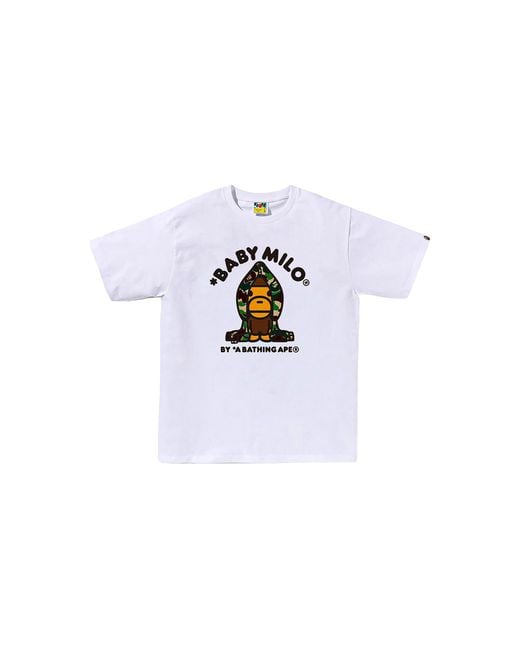 A Bathing Ape Black Abc Camo Milo Hoodie Ss T-Shirt Camo" 0Zxtemx00510Q Whm" for men