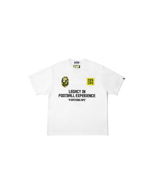 A Bathing Ape Black Cr7Life Ronaldo 7 T-Shirt 1L73109972" for men