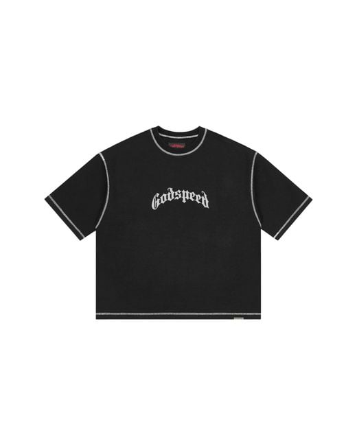 GODSPEED NEW YORK Black Vital Og Logo T-Shirt Gs168" for men