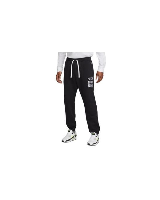 Nike Black Sportswear Fleece Joggers Dq4081 010"