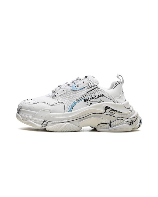 Balenciaga Black Triple S Sneaker "Sketch for men