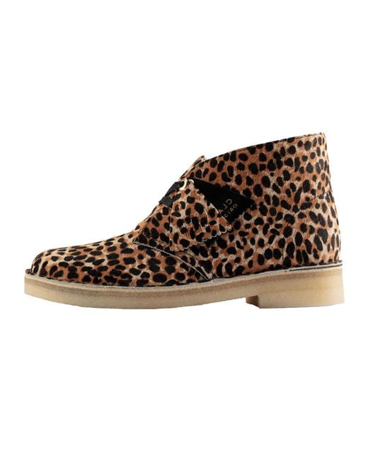 Clarks Black Desert Boot "Leopard Print" 26154161"
