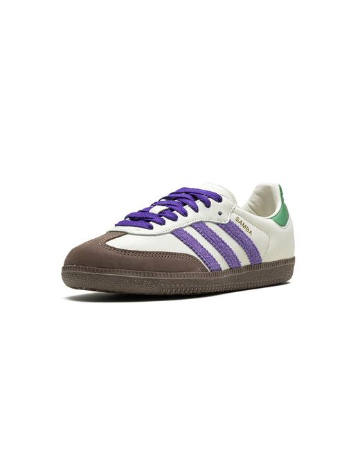 Adidas Black Samba Og "collegiate Purple" Shoes