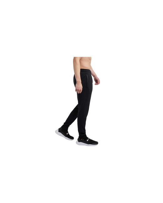 Champion Black Powerblend Sweats Retro Jogger Pants Cp1022 003" for men