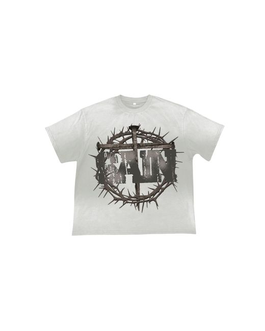 SAINT VANITY Black Saint T-Shirt Sv038" for men