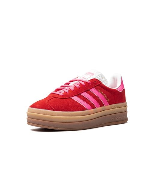 Adidas Gazelle Bold "collegiate Red Lucid Pink" Shoes