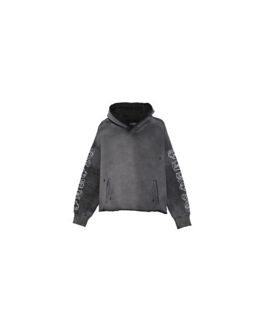Purple Brand Black Heavyweight Fleece Hoodie M4104 Hfbg425" for men