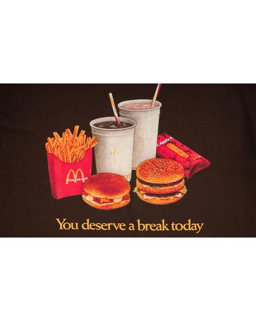 Travis Scott Brown Deserve A Break Tee for men
