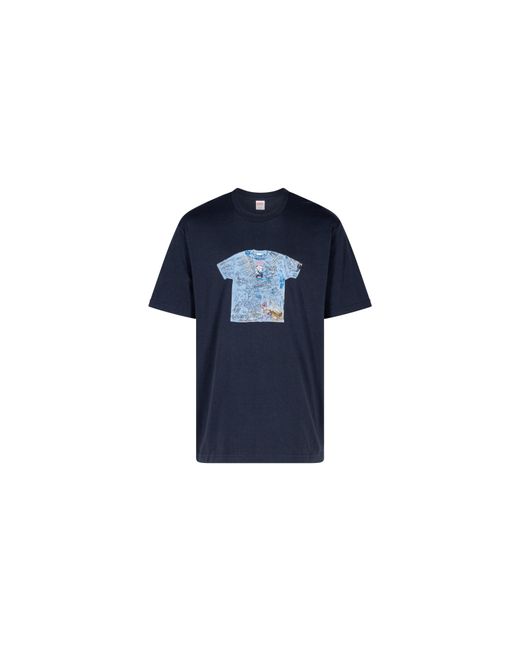 Supreme Blue 30Th Anniversary First T-Shirt "Ss24" Su347"