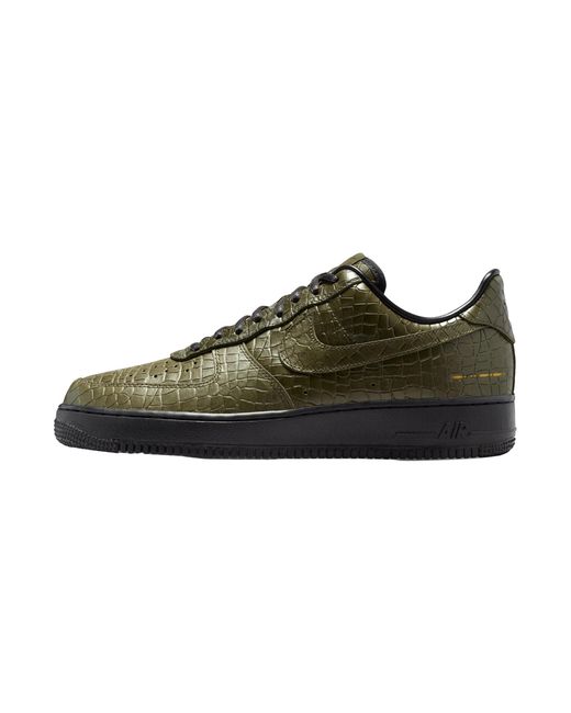 Nike Black Air Force 1 Low "Morse Code Cargo Khaki Croc" Iq3370 325" for men