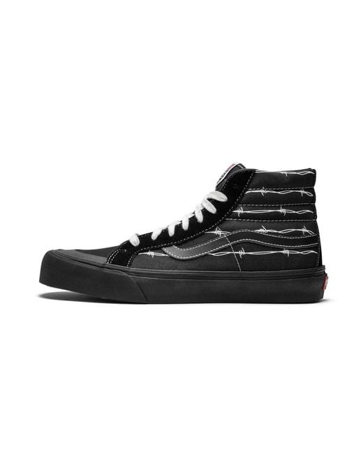 vans sk8 hi barbed wire