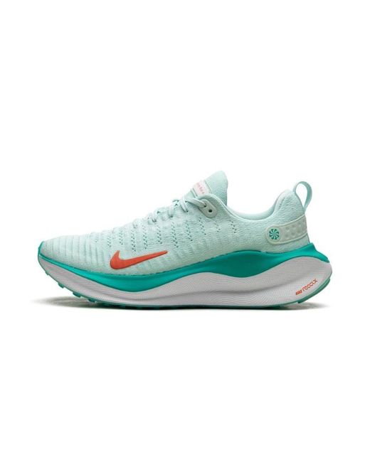 Nike Green Reactx Infinity Run 4 "jade Ice Picante Red" Shoes