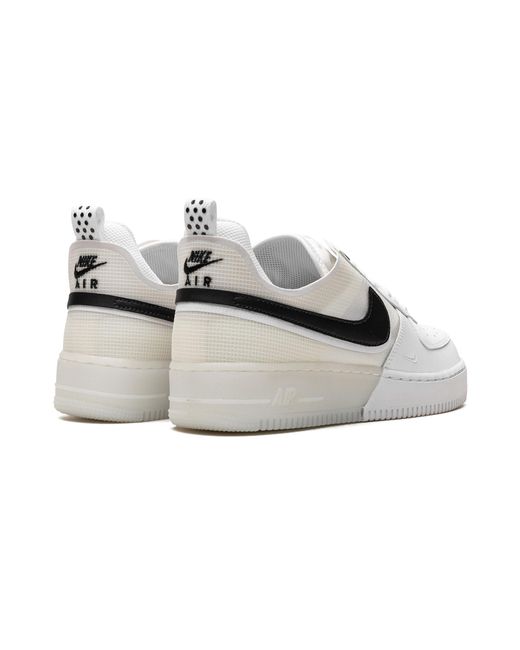 Nike Black Air Force 1 Low React Dv0808 101" for men