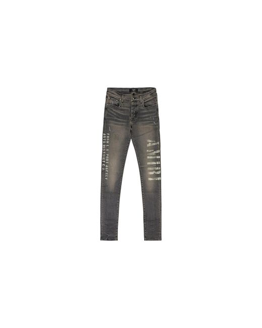 Amiri Black Military Stencil Jean Pf22Mds024" for men