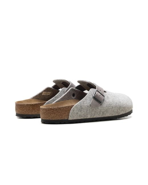 Birkenstock Black Boston Natural Leather Felt "Light" 1026149" for men