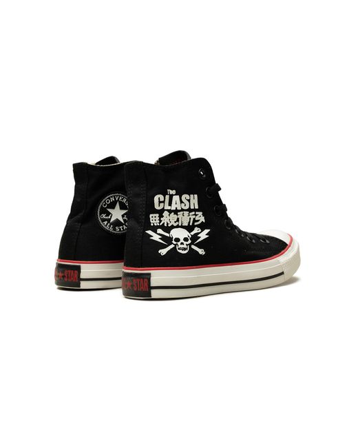 Converse Black All Star The Clash 2 High Sneakers "Chuck Taylor" 114001" for men
