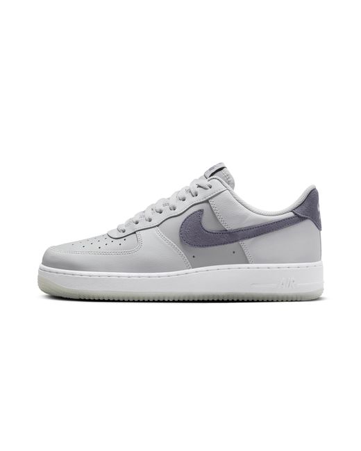 Nike Black Air Force 1 '07 Lv8 "Pure Platinum Light Carbon" Fj4170 001" for men